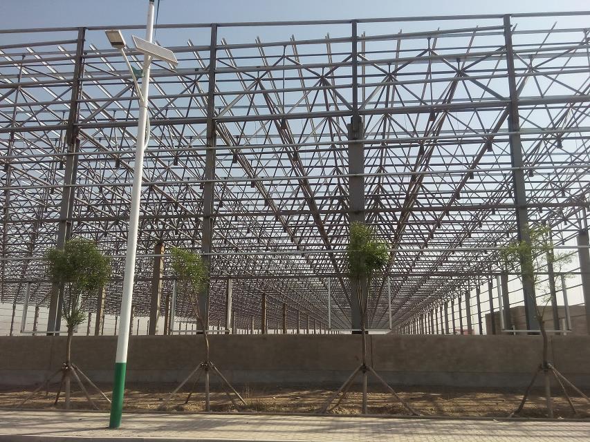 龙井汽车工业厂房网架
